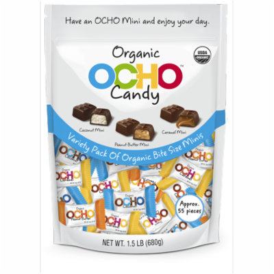 OCHO Candy Assorted Minis Pouch 1.5 pound