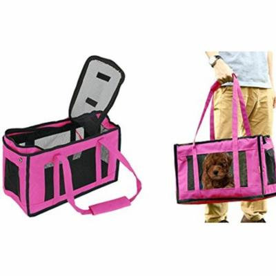 Comfortable And Stylish Airline Approved Portable Soft-Sided Air Travel Pet Carrier-Pink
