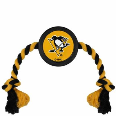 Pittsburgh Penguins Hockey Puck Dog Toy - No Size
