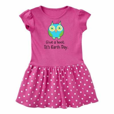 Give a Hoot. It's Earth Day. Cute owl Infant Dress
