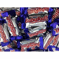 Baby Ruth Fun Size Bars,Small 3 LB Bulk Candy