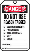 Accu Form DANGER DO NOT USE / REASON TAGGED.