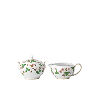Wedgwood Wild Strawberry Sugar & Creamer Set
