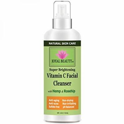 Best Face Wash-Vitamin C Facial Cleanser by Joyal Beauty. Natural Organic Gentle Face Cleanser with 15% Vitamin C,Hemp Oil, Rose Hip, Aloe Vera. Best Acne Face Wash. Non-drying. SLS-free.pH-balanced.