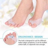 1 Pair Bunion Corrector Relief Gel Toe Separator for Hammer Toe with Forefoot Pads Cushion