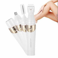 4 in 1 Lady's Hair Remover Trimmer Epilator Multi-function Electric Eyebrow Nose Hair Shaver Remover Painless Body Shaver Bikini Trimmer Facial Hair Remover Gift for Women