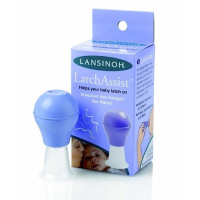 Lansinoh LatchAssist Nipple Everter, 1 Count, 2 Flange Sizes, to Draw Out Flat or Inverted Nipples for breastfeeding mothers, Assists Nursing Babies in Latching On, BPS and BPA Free