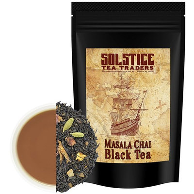 Loose Leaf Masala Chai Black Tea (8-Ounce Bulk Bag); Tea w/Whole Spices for Authentic Chai
