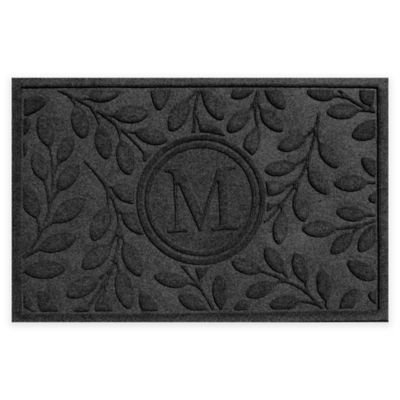 Weather Guard™ 23-Inch x 35-Inch Brittany Leaf Door Mat in Charcoal