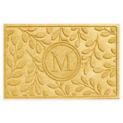 Weather Guard™ 23-Inch x 35-Inch Brittany Leaf Door Mat in Yellow