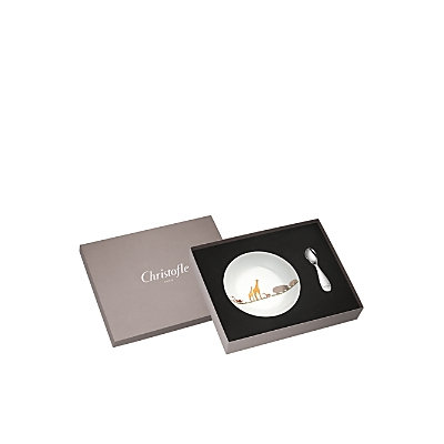 Christofle Savanne Bowl & Spoon Set