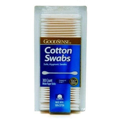 Good Sense Cotton Swabs 300-Count (Pack of 24)