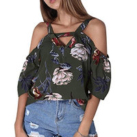 Women Summer Criss Cross Short Sleeve Loose Swing Casual T Shirt Dress