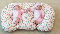 The Twin Z Company THE TWIN Z PILLOW - Waterproof BIRDIES Pillow - The only 6 in 1 Twin Pillow Breastfeeding, Bottlefee