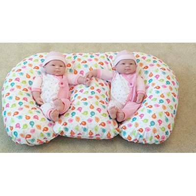 The Twin Z Company THE TWIN Z PILLOW - Waterproof BIRDIES Pillow - The only 6 in 1 Twin Pillow Breastfeeding, Bottlefee