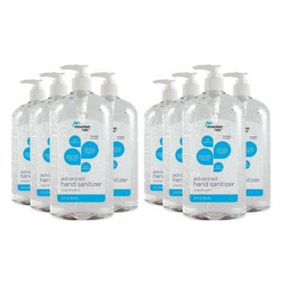 Mountain Falls Advanced Hand Sanitizer, Original Scent, 32 Fluid Ounce - 8 Pack