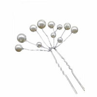 Stylish 1PC Wedding Bridal Pearl Flower Hair Pins Bridesmaid Clips Side Comb USHHE