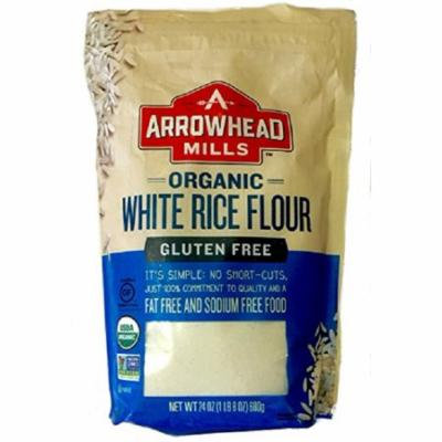 Arrowhead Mills Organic White Rice Flour Gluten Free Case of 6 24 oz.