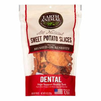 Earth Animal Dental Brushed-On Benefit Sweet Potato Slices Dog Treats, 8 Oz