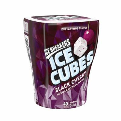 Ice Breaker, Ice Cubes Sugar Free Black Cherry Gum, 40 Pieces, 3.24 Ounces