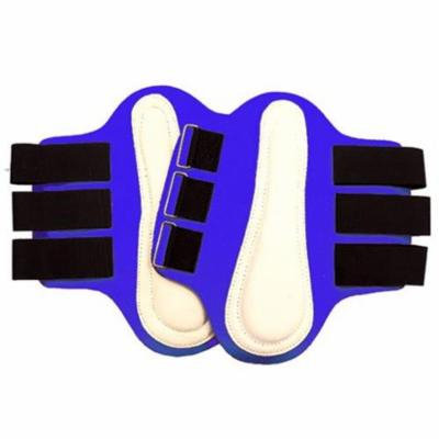 Intrepid International 245845 Small Splint Boots with White Leather Patches, Royal Blue