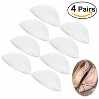 PIXNOR Transparent Silicone Adhesive Arch Support Gel Insole for Flat Feet,Set of 4