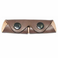 Exselle 212713BN Leather Curb Chain Protector, Brown - One Size
