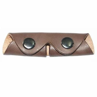 Exselle 212713BN Leather Curb Chain Protector, Brown - One Size
