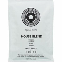 For Five House Blend Whole Bean 12 oz