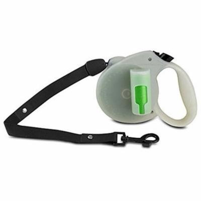 Paw Dog Leash, Green Pick-up Bags Retractable Large Dog Leashes, Glow In The Dark