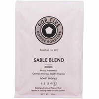 6 Pack - For Five Sable Blend Whole Bean 12 oz