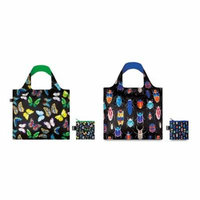 LOQI Wild Insects Reusable Shopping Bags (set of 2) - Butterfly & Insect
