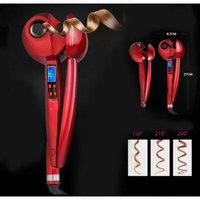 Hair Curler, LCD Professional Salon Automatic Hair Curling Curler nano Ceramic Roller Wave Machine-Black