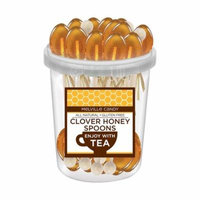 Melvilles Gourmet Hot Beverage Complements Clover Honey Spoons Stirrer. 30 count