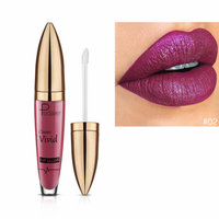 Glitter Flip Matte Liquid Lip Gloss Non-stick Cup Diamond Nude Lipgloss Long Lasting moisturizer Lip Gloss Matte Batom (02#)