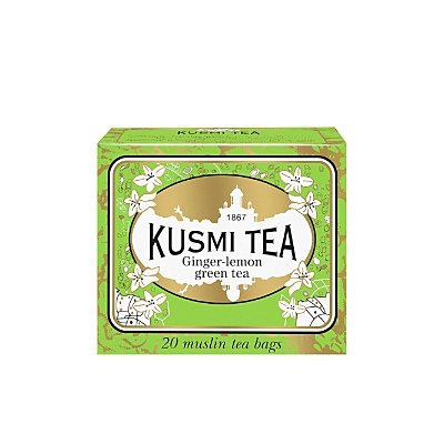 Kusmi Tea Ginger-Lemon Green Tea Bags