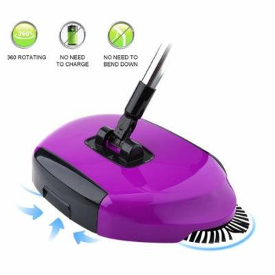 Household Cleaning Dust Collector, Broom Sweeper, 360° Rotating Sweeping Brush Machine, Adjustable Handle, Portable Sweeper For Floor Tile Dust Cleaning Without Electricity