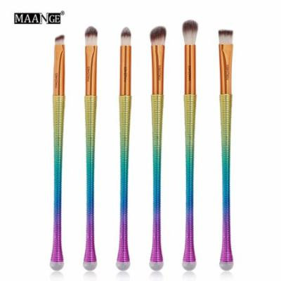 MAANGE® New Arrival 6Pc Mermaid Foundation Eyeshadow Contour Eye Lip Makeup Brushes Set