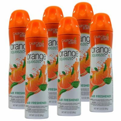California Scents Orange Squeeze 3.5 Oz Air Freshener Spray (6)