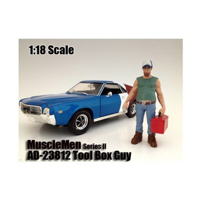 American Diorama 23812 Musclemen Tool Box Guy Figure for 1-18 Scale Models
