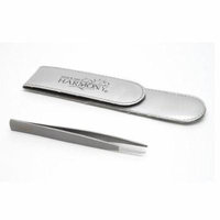Harmony Professional Grade Stainless Steel Tweezers, Silver Case