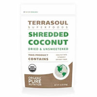 Terrasoul Superfoods Organic Medium Shredded Coconut, 1.0 Lb