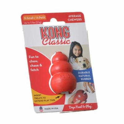 Kong Classic Dog Toy - Red X-Small - Dogs up to 5 lbs (2.25