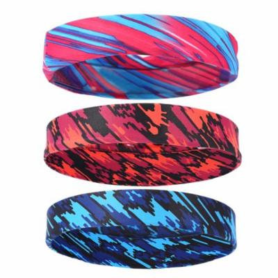 Yosoo Lightweight Sports Headband Wide Sweat Wicking Sweatband Stretchy No Slip Hair Band Wraps Useful for Fitness,Gym,Great for Women And Men