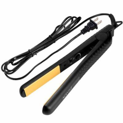 Professional Hair Care Beauty Flat Iron Hair Straighten Styling Adjustable Temperature Black ROJE