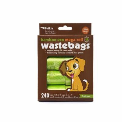 Petkin Bamboo Eco Mega-Roll Waste Bags - 240 count