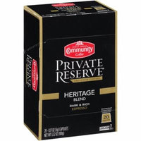 Community Coffee Nespresso Capsules, Private Reserve Heritage Blend, Dark and Rich Espresso, 20 Count