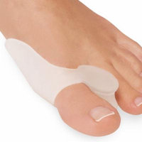 Gel Bunion Protector Toe Separator Corrector, One Size Fits All, White