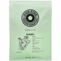 3 Pack - For Five Coffee Roasters Burundi Whole Bean 12 oz