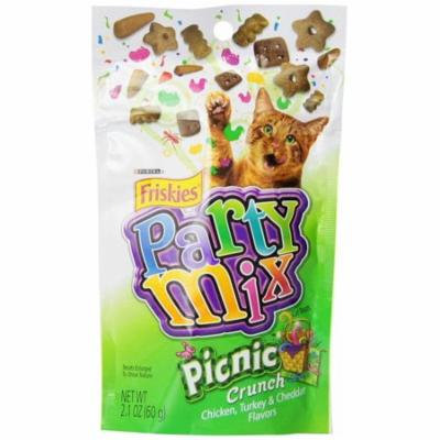 Friskies Party Mix Picnic Crunchy Cat Treats 2.1 oz - Pack of 10
